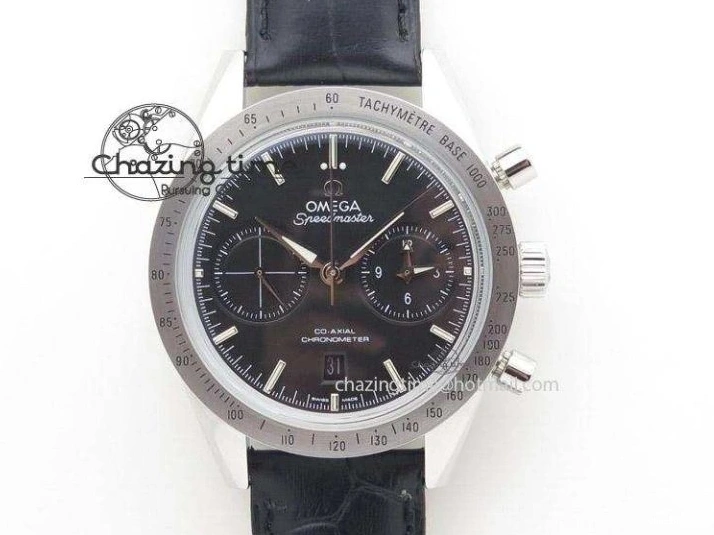 0120 FastDry Planet Ocean Master Chrono SS OM 1:1 Best Edition Black Dial On SS Bracelet A9900 V 8112